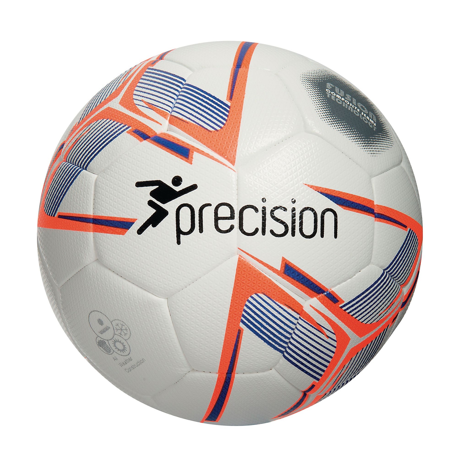 Precision Nueno Match Football, White - Size 4